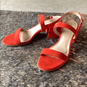 SOLD Gianni Bini coral block heels